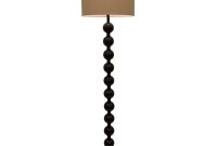 Decor Therapy Repeat Stacked Ball 59 In Bronze Floor Lamp With Faux Silk Shade within measurements 1000 X 1000