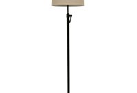 Decor Therapy Simple Adjust 645 In Oil Rubbed Bronze Floor Lamp With Linen Shade regarding proportions 1000 X 1000