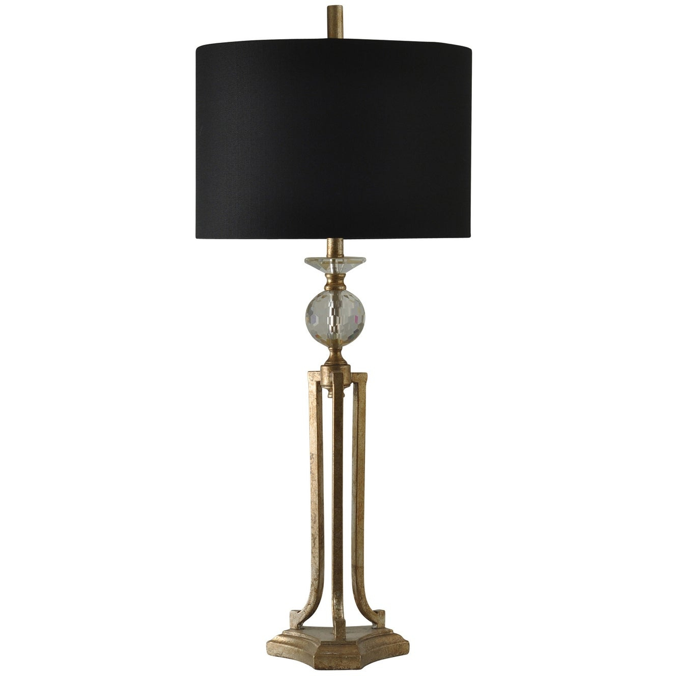 Delacora Sc L311661 Mclennan 38 Tall Buffet Table Lamp With Hardback Fabric Shade Vintage Gold Na within sizing 1328 X 1328