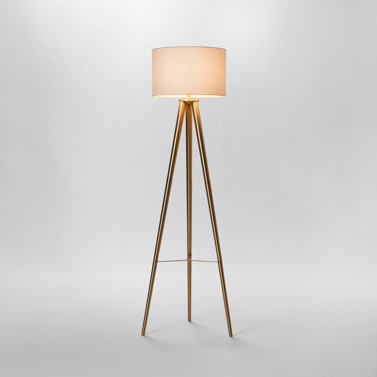Delavan Tripod Floor Lamp Project 62 Target Brass intended for proportions 1560 X 1560
