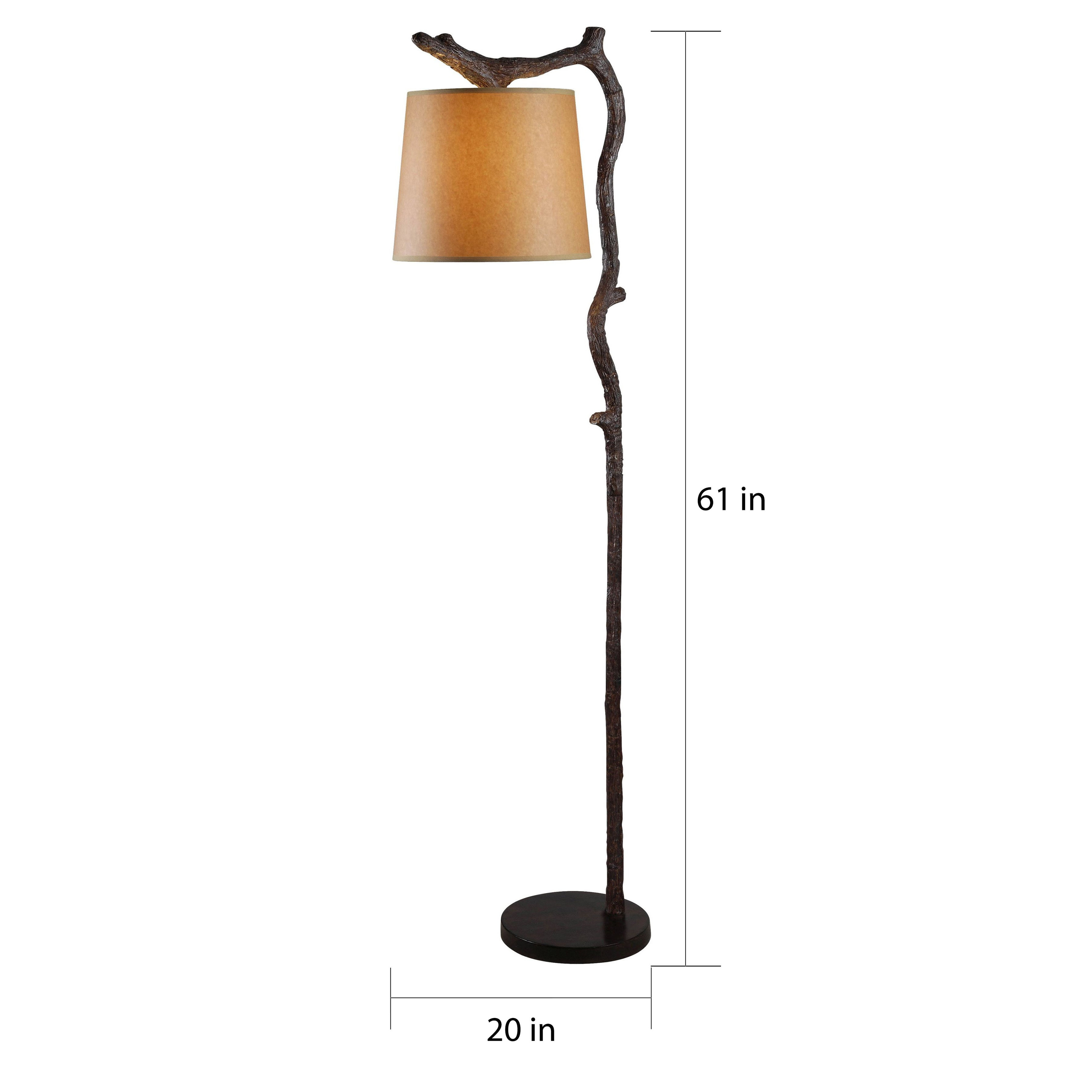 Design Craft Branching Out Bronzed 61 Inch Floor Lamp regarding proportions 3500 X 3500