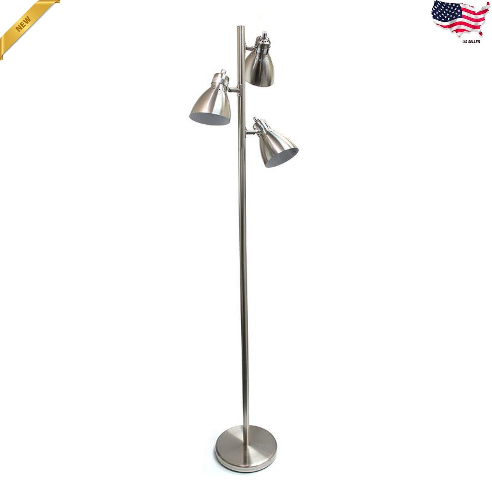 Details About 3 Light Tree Floor Lamp Pole Luxury Home Metal intended for size 1600 X 1600