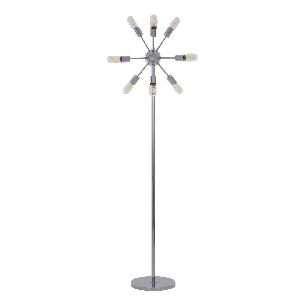 Details About 9 Light Floor Lamp Alsy Chrome Sputnik Led Filament Bulbs Included Durable Metal regarding sizing 1000 X 1000