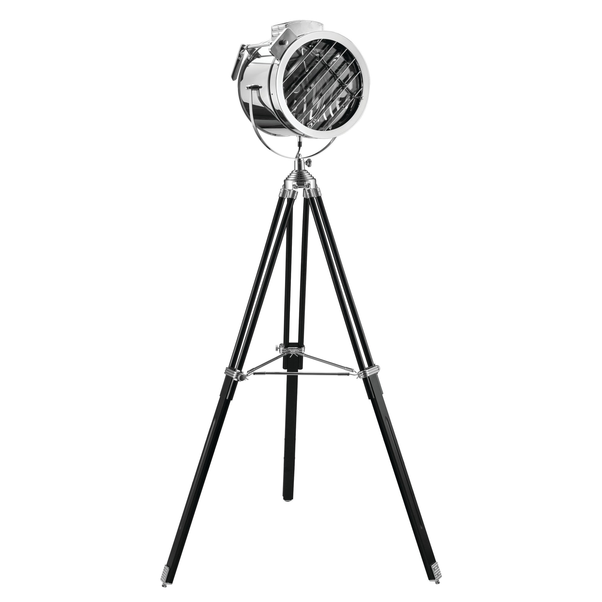 Details About Acme Cinema Floor Lamp In Black And Chrome inside proportions 2368 X 2368