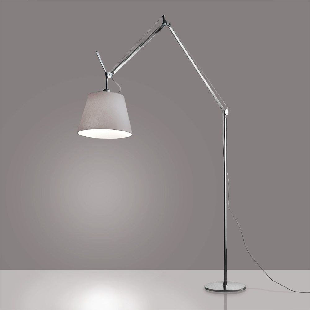 Details About Artemide Tlm0105 Tolomeo Mega One Light Floor Lamp Silver Fiber with proportions 1000 X 1000