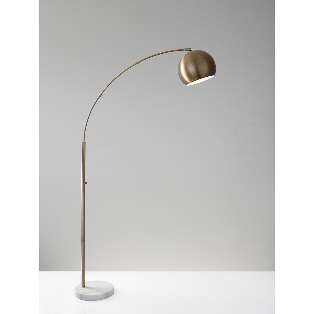 Details About Astoria 78 In Brass Floor Lamp Antique Finish Adjustable Metal Shade Marble New with sizing 1000 X 1000