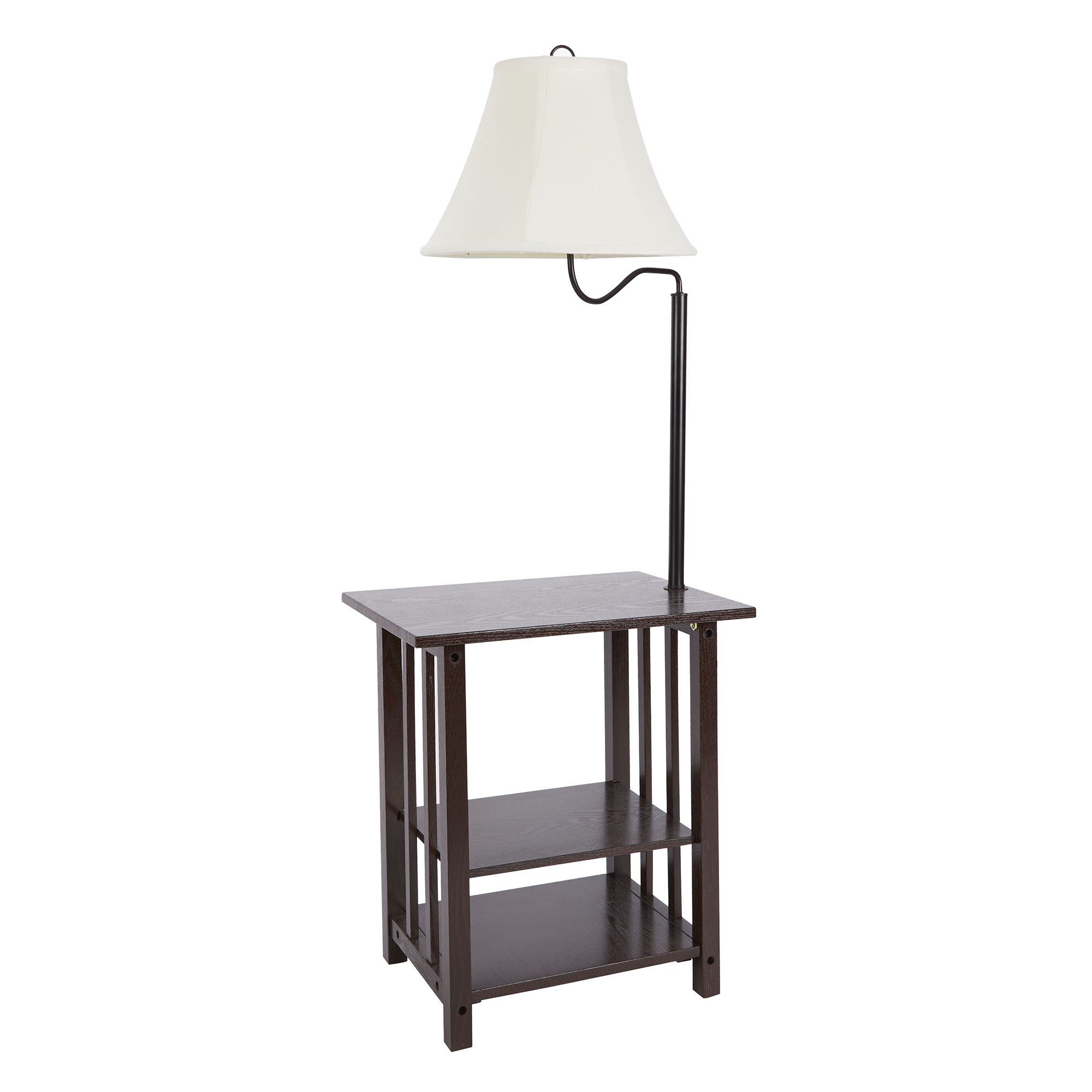 Details About Better Homes And Gardens 3 Rack End Table Floor Lamp Espresso Finish inside proportions 2000 X 2000