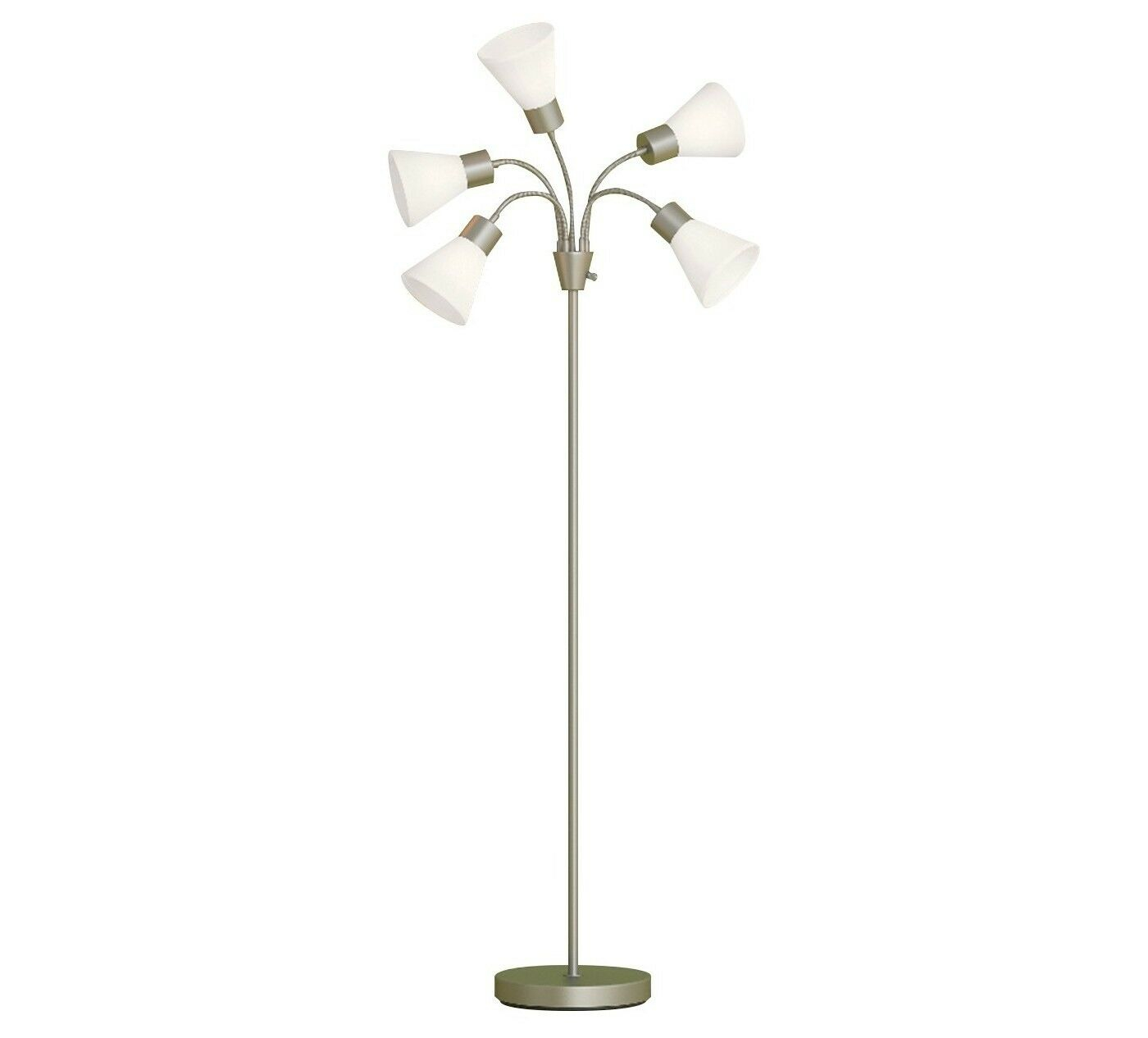 Details About Bright Light Dorm Room Essentials 5 Head Tall Floor Lamp Flexible Gooseneck Arms intended for proportions 1400 X 1266