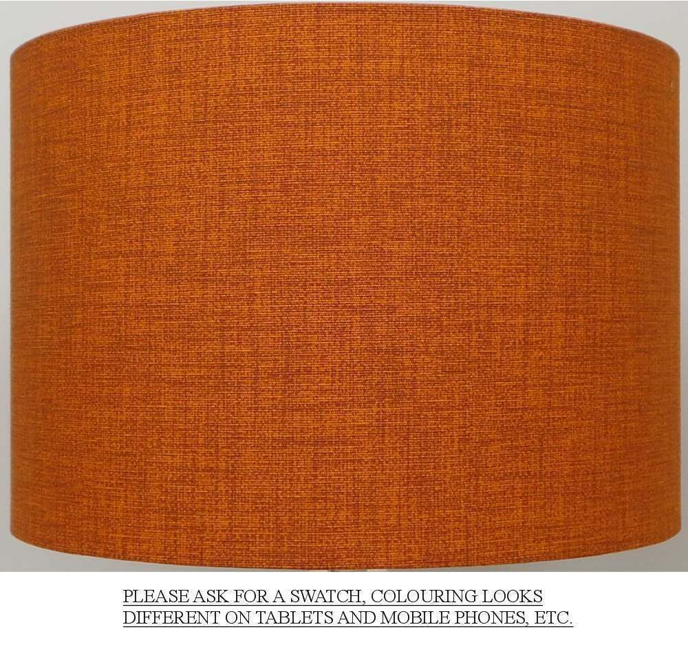 Details About Burnt Orange Rust Linen Style Cylinder inside proportions 1000 X 972