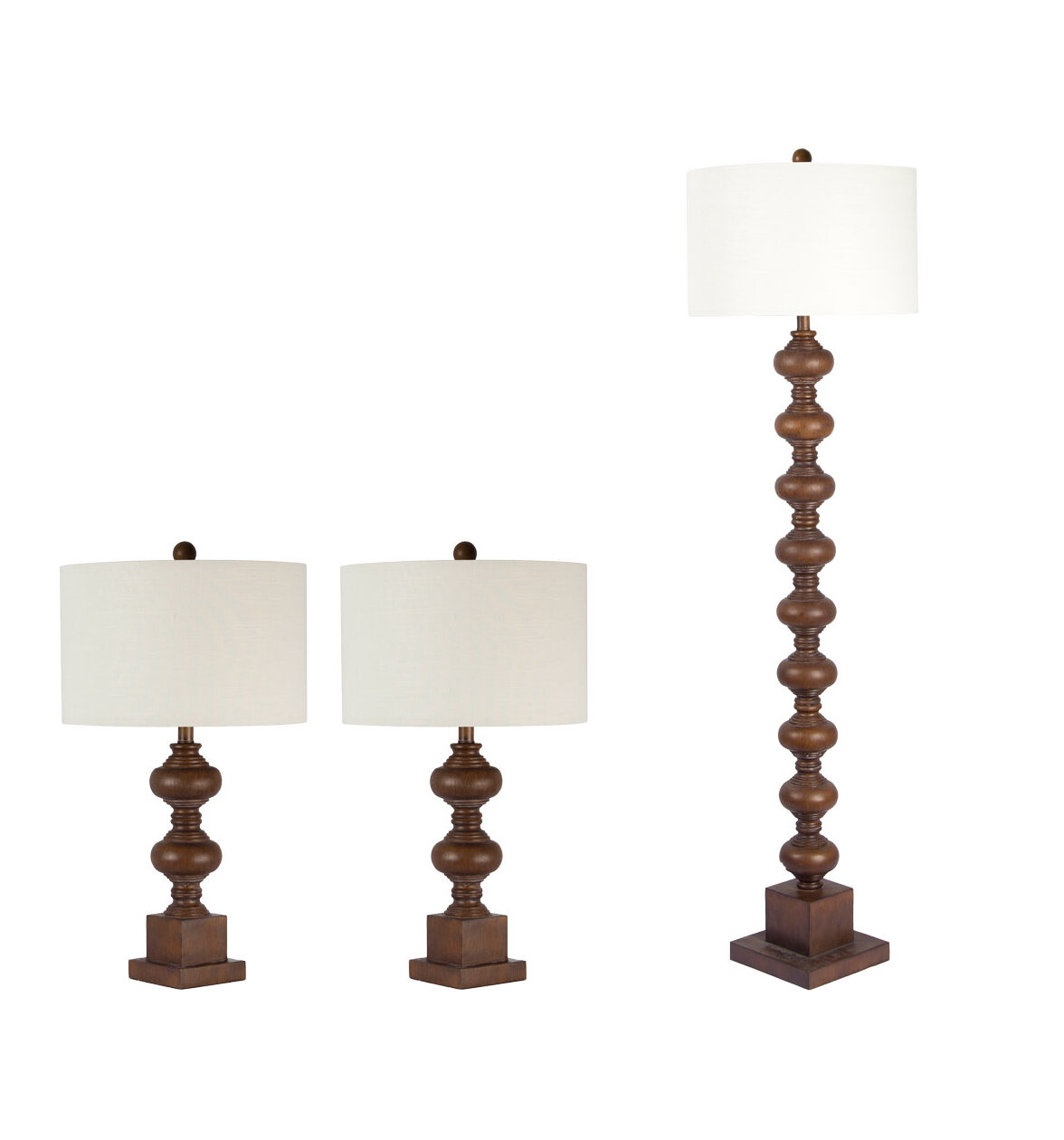 Details About Dar Home Co Covin 3 Piece Table And Floor Lamp Set within dimensions 1176 X 1260