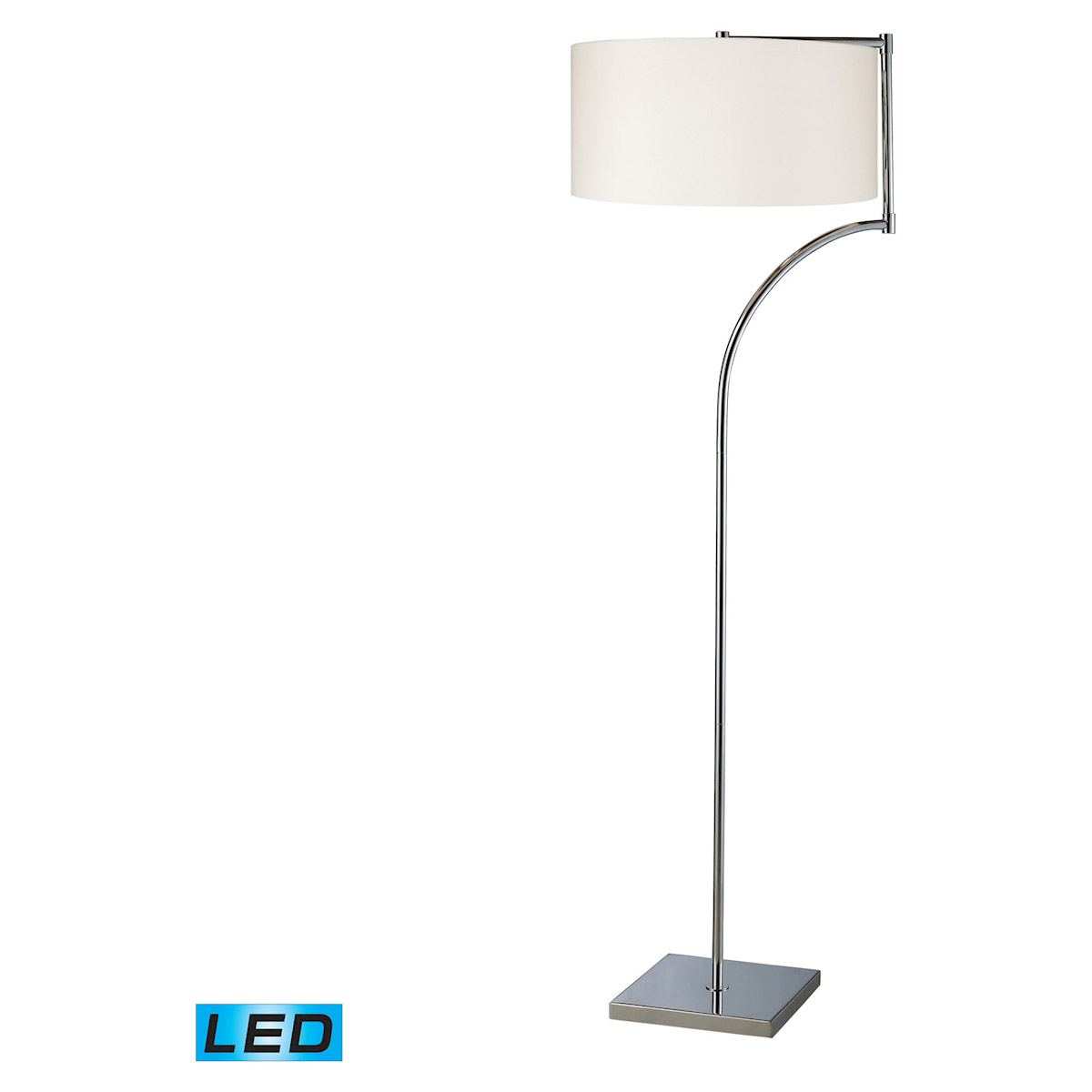 Details About Dimond Lighting D1832 Led Lancaster Floor Lamp Chrome with regard to size 1200 X 1200