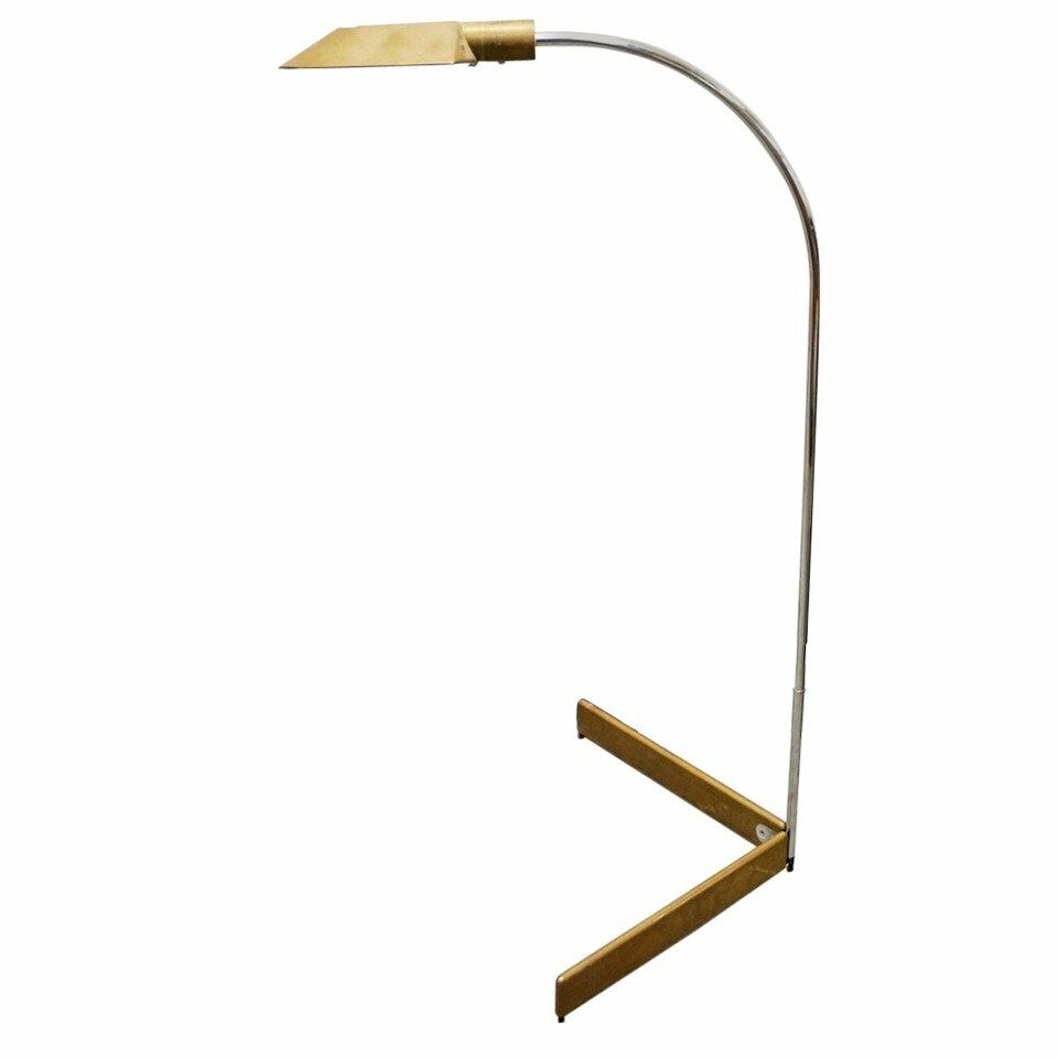 Details About Early Bronze And Chrome Floor Lamp Cedric Hartman regarding sizing 960 X 960