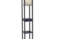 Details About Etagere Floor Lamp With Drawer And Cfl Bulb pertaining to sizing 1600 X 1600