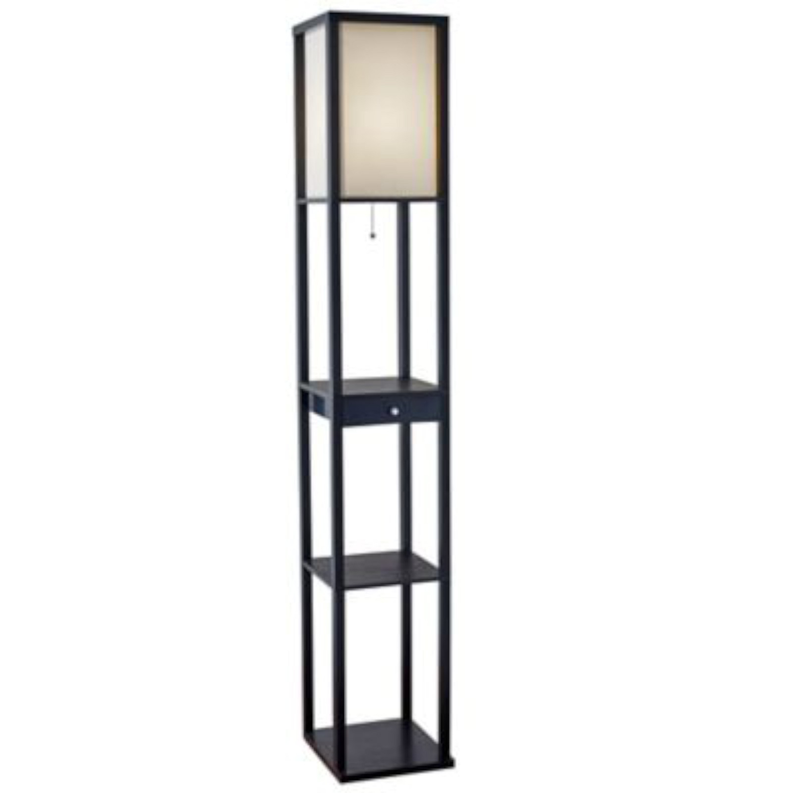 Details About Etagere Floor Lamp With Drawer And Cfl Bulb throughout proportions 1600 X 1600