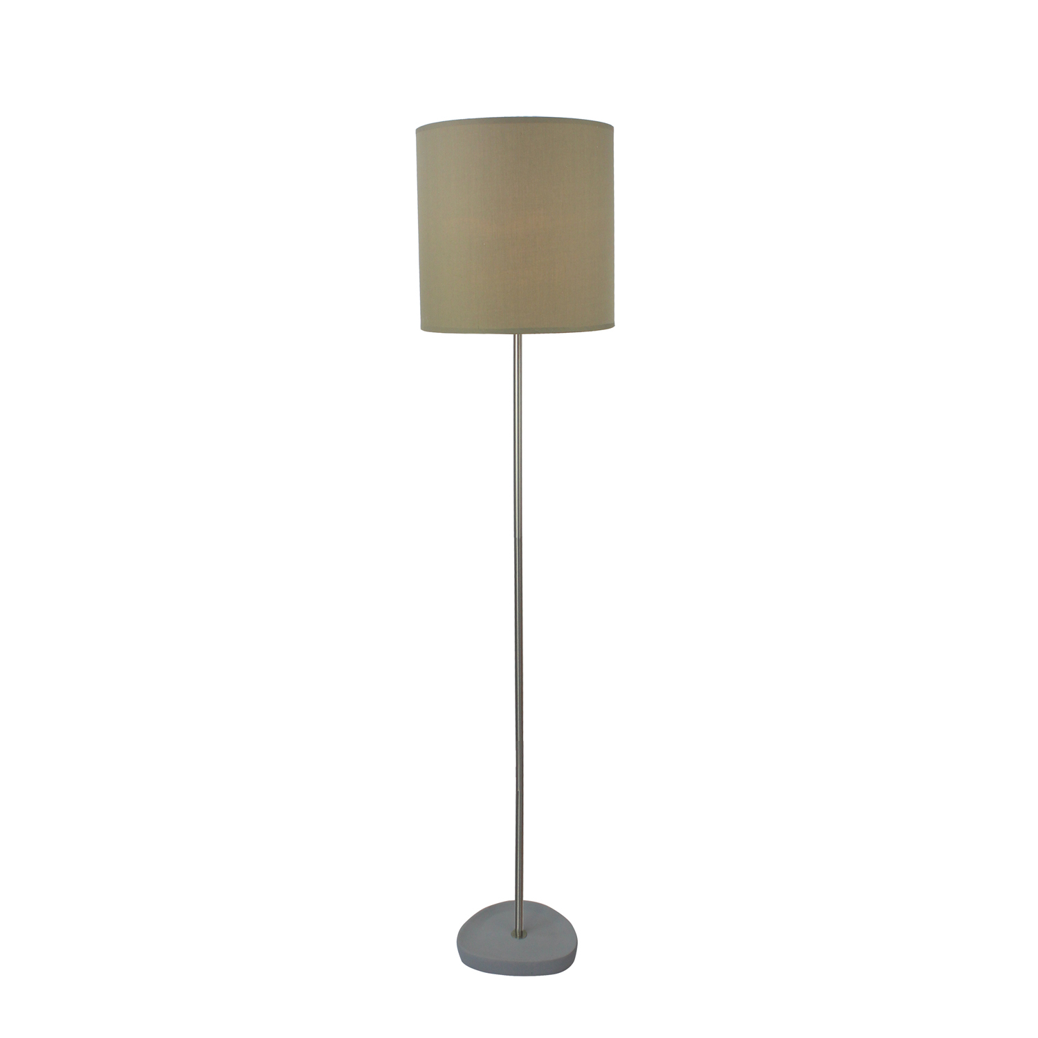 Details About Floor Lamp Luminite Concrete Stand Light Lampshade Taupe Bedroom Home Decor in sizing 1500 X 1500