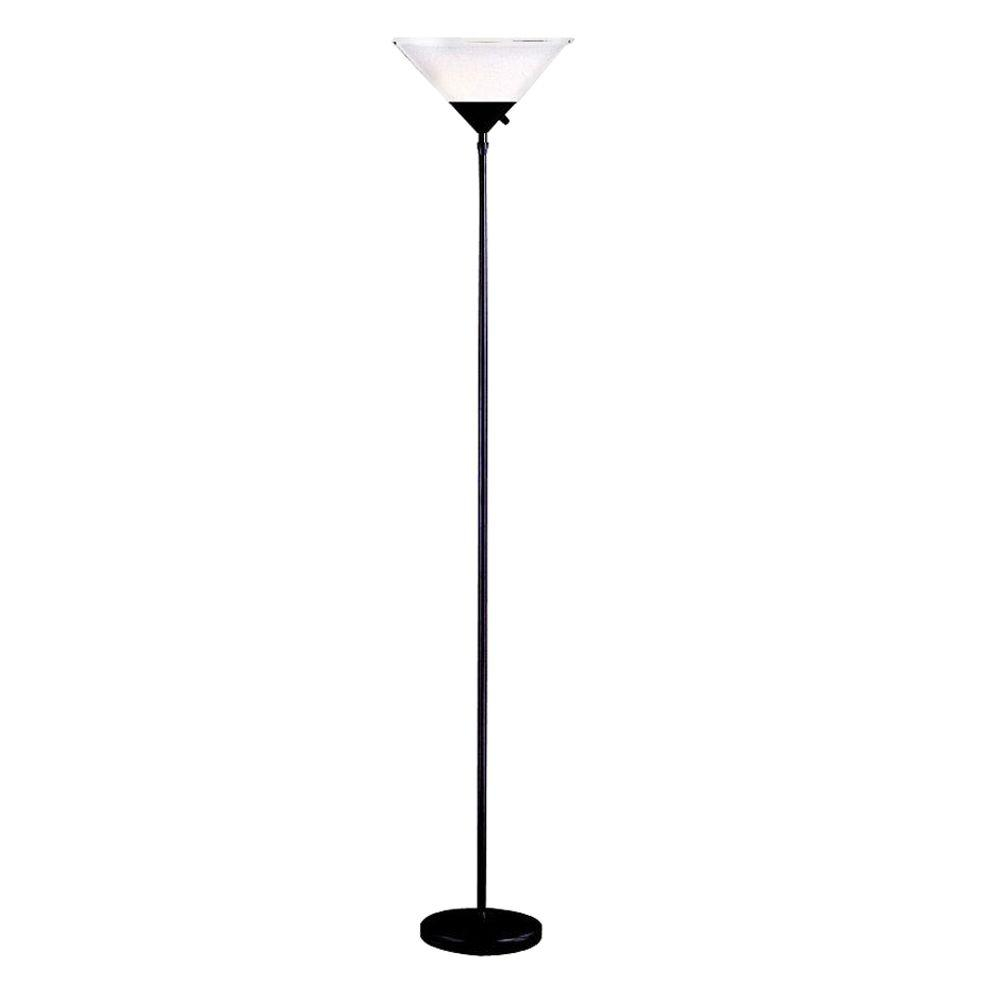 Details About Floor Lamp Modern Reading Light Electric Home Decor Round Shade Standing Black with regard to proportions 1000 X 1000