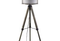 Details About Fortune Industrial Steel Tripod Floor Lampiron Mesh Nailhead Antique Silver within size 1400 X 1400