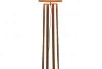 Details About Lea Wooden Floor Standard Standing Lamp Brown Fabric Shade regarding size 1280 X 1280