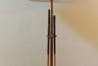 Details About Mid Century Floor Lamp With Vintage Wood Golf Clubs And Ball Copper Shaft in size 1836 X 3264