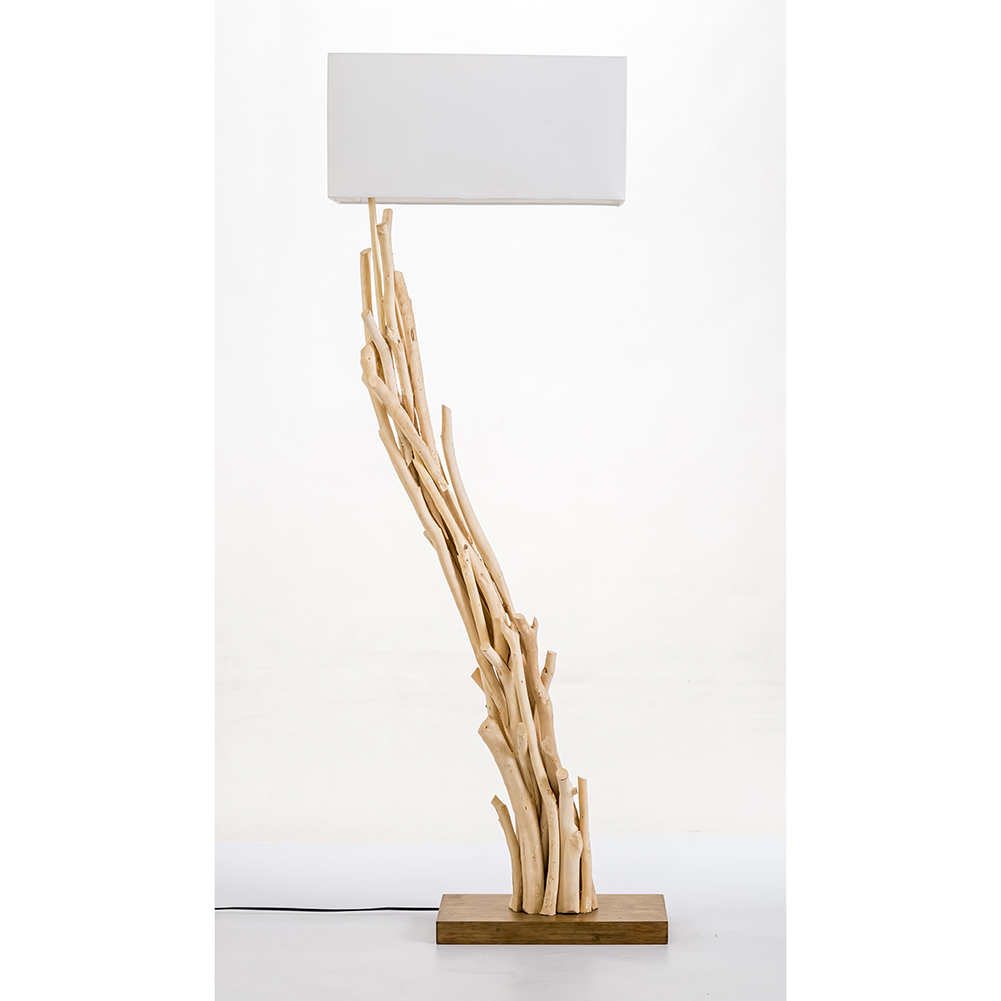 Details About New Driftwood Angle Floor Lamp 61 Natural Reclaimed Wood Floor Light with sizing 1001 X 1001
