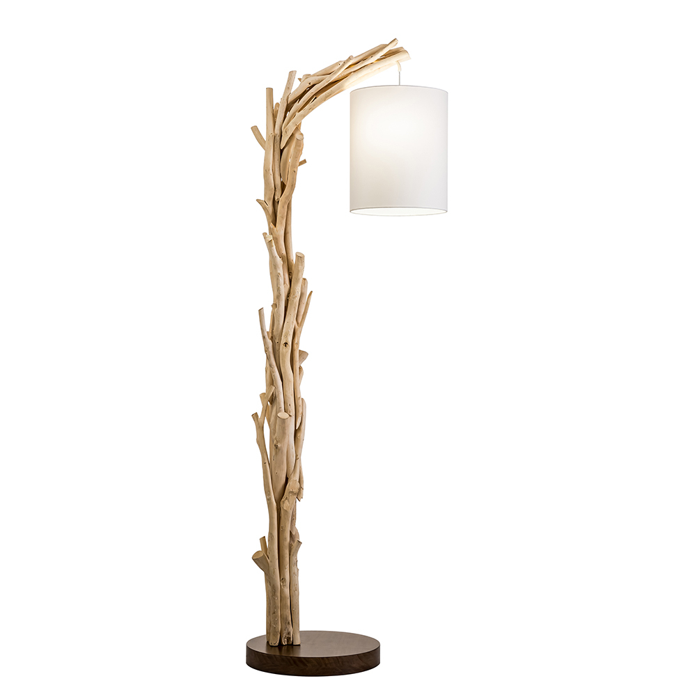 Details About New Driftwood Offset Floor Lamp 63 Nautical Natural Reclaimed Wood Light with sizing 1001 X 1001