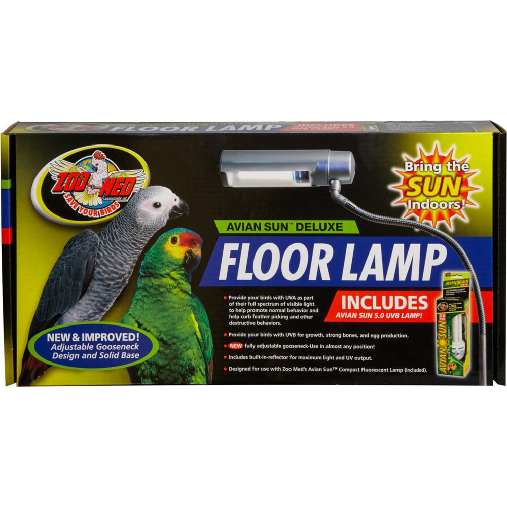 Details About New Zoo Med Laboratories Aviansun Deluxe Floor Lamp With Avian Sun 097612346114 regarding size 1000 X 1000
