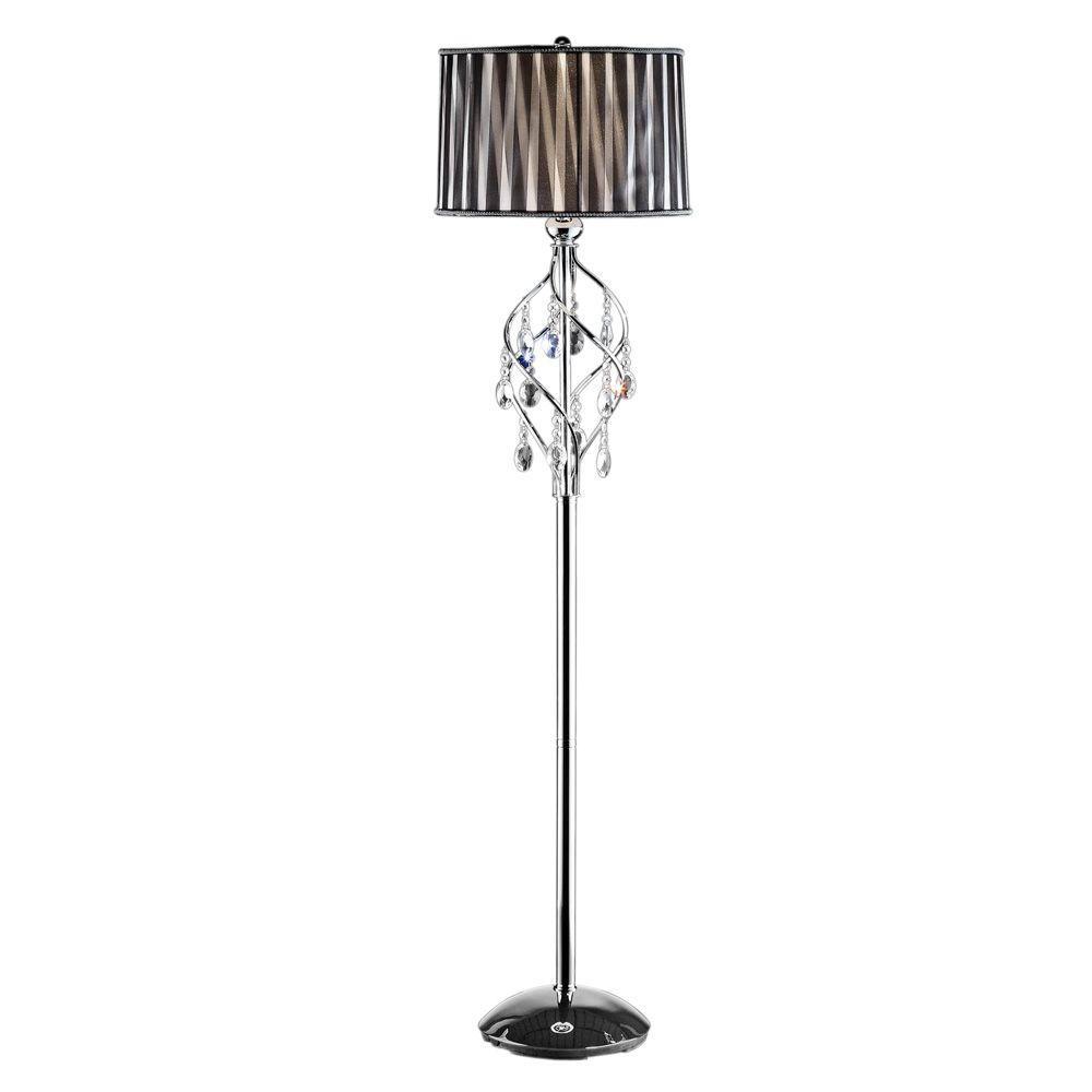 Details About Ok Lighting 625 In Silver Lady Crystal Floor Lamp for proportions 1000 X 1000