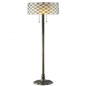 Details About Serena Ditalia Floor Lamp Tiffany Jeweled Stained Glass Pull Chain Bronze 60 In with dimensions 1000 X 1000