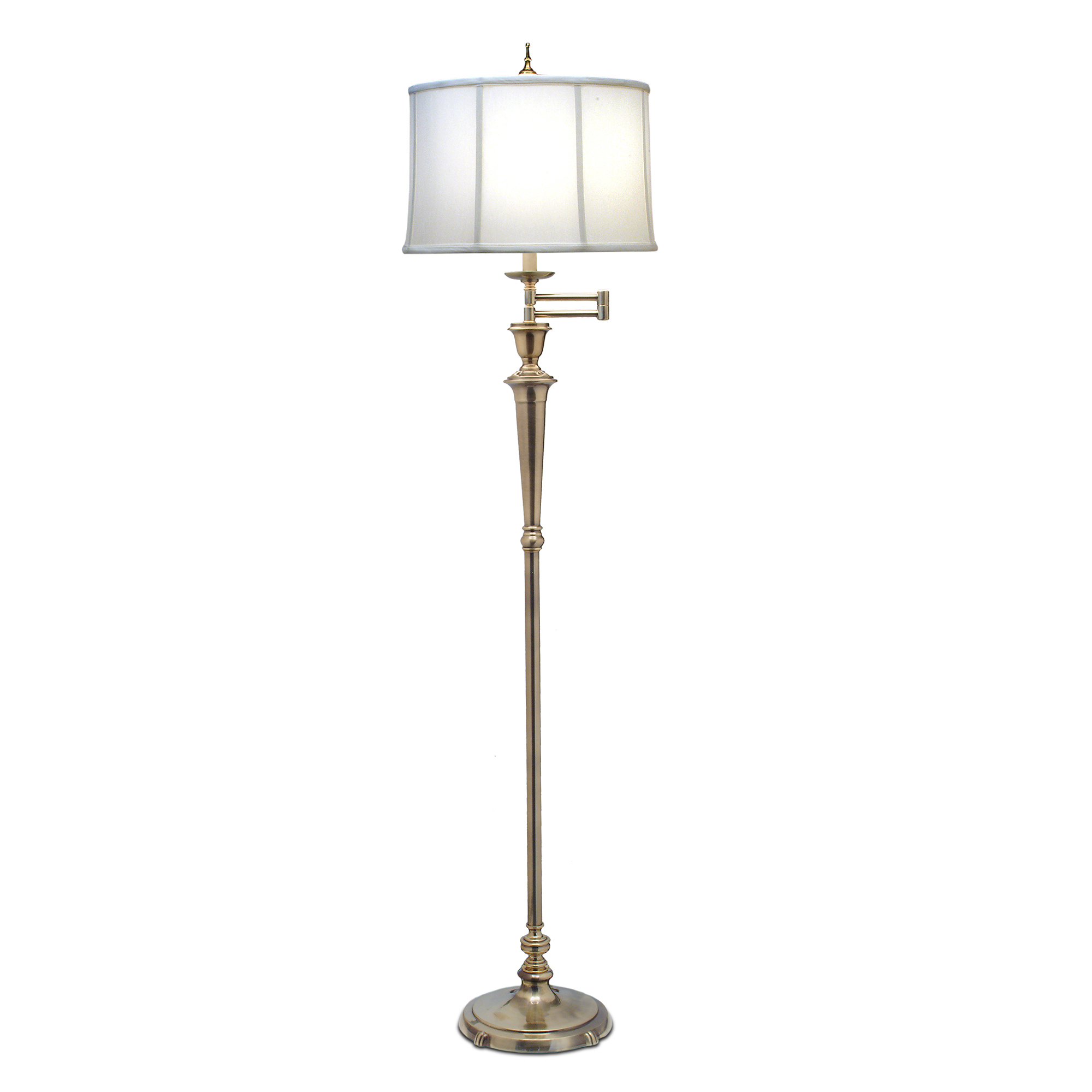 Details About Stiffel Arlington Swing Arm Floor Lamp Burnished Brass 1 X 60w E27 220 240v 50hz throughout proportions 2000 X 2000