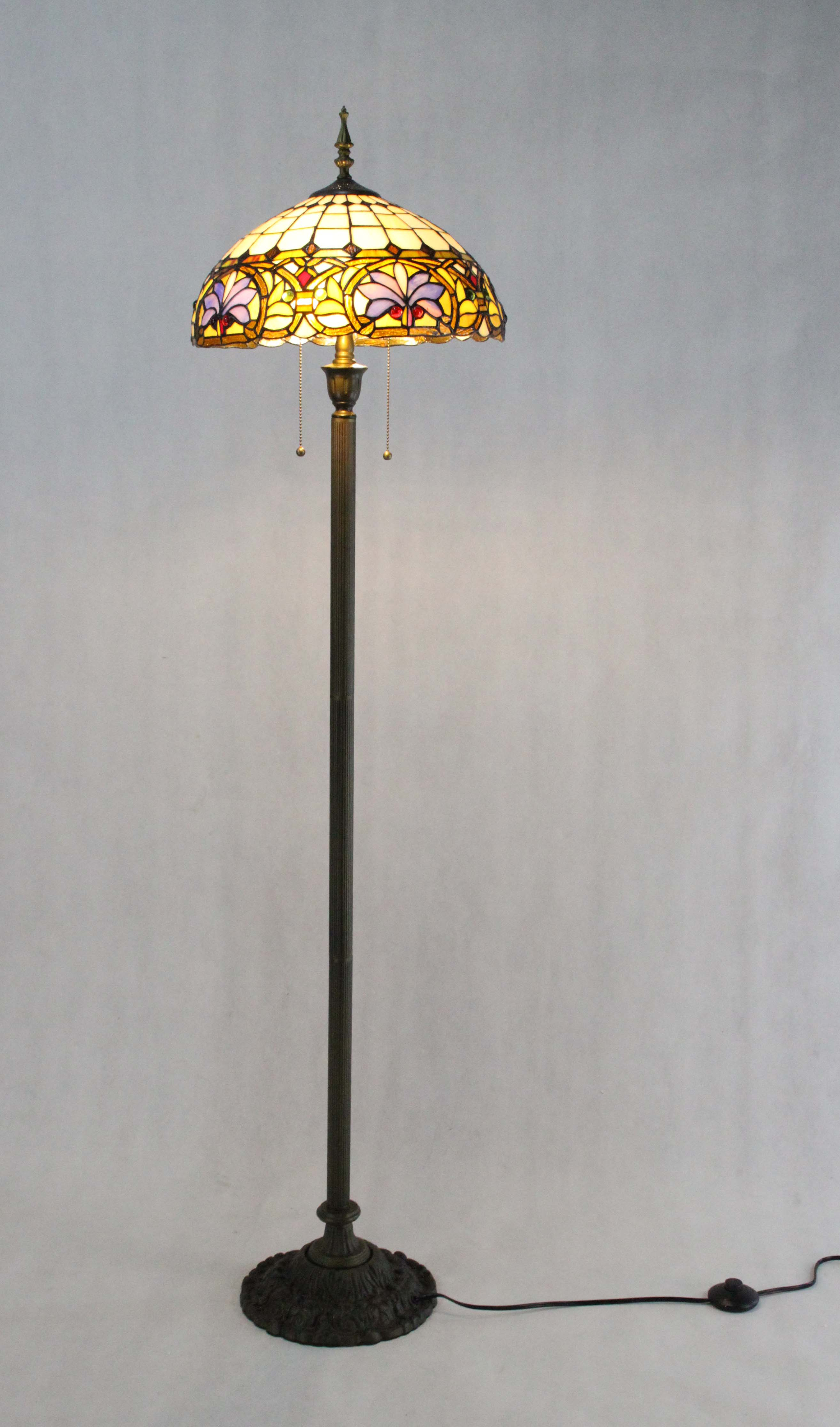 Details About Tiffany Floor Lamp Tiffany Light Fixture Library Light Stand Light Tiffany Shade throughout sizing 2628 X 4464