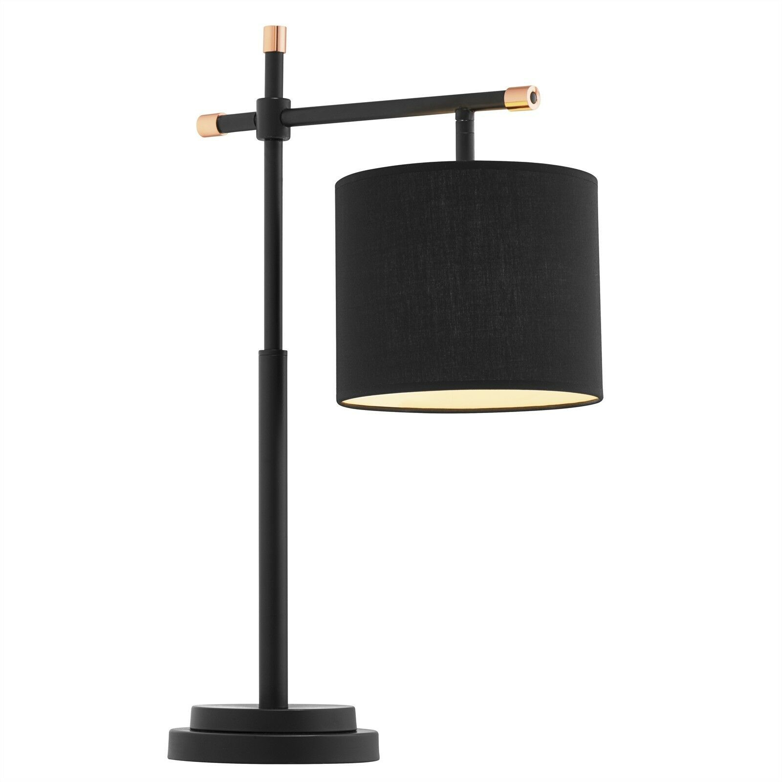 Details About Verve Design 62cm Black Ciara Table Lamp in proportions 1600 X 1600