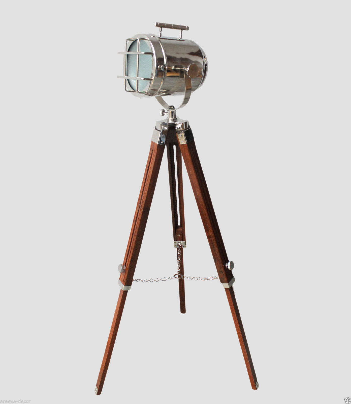Details About Vintage Searchlight Marine Vintage Look Spotlight Retro Tripod Floor Lamp Decor for size 1393 X 1600