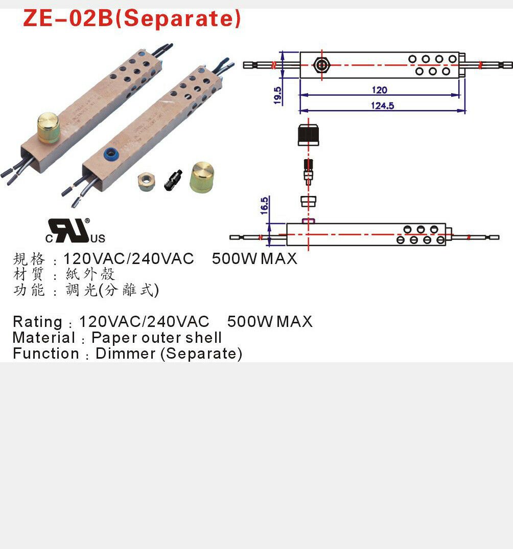 Details About Ze 02b Separate Floor Lamp Rotary Dimmer Switch 500w 120vac Part Replacement Kit inside dimensions 1004 X 1073