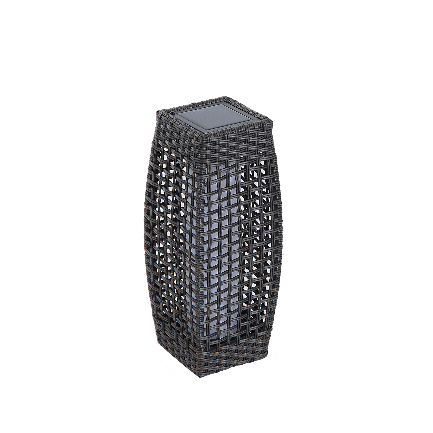 Details Zu Rattan Solar Powered Lamp Led Tall Lantern Garden Patio Wicker Floor Light Warm intended for size 1500 X 1500