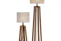 Devyn Wooden Pyramid Table Lamp Floor Lamp Twin Pack With Natural Macrame Shades intended for measurements 1000 X 1000
