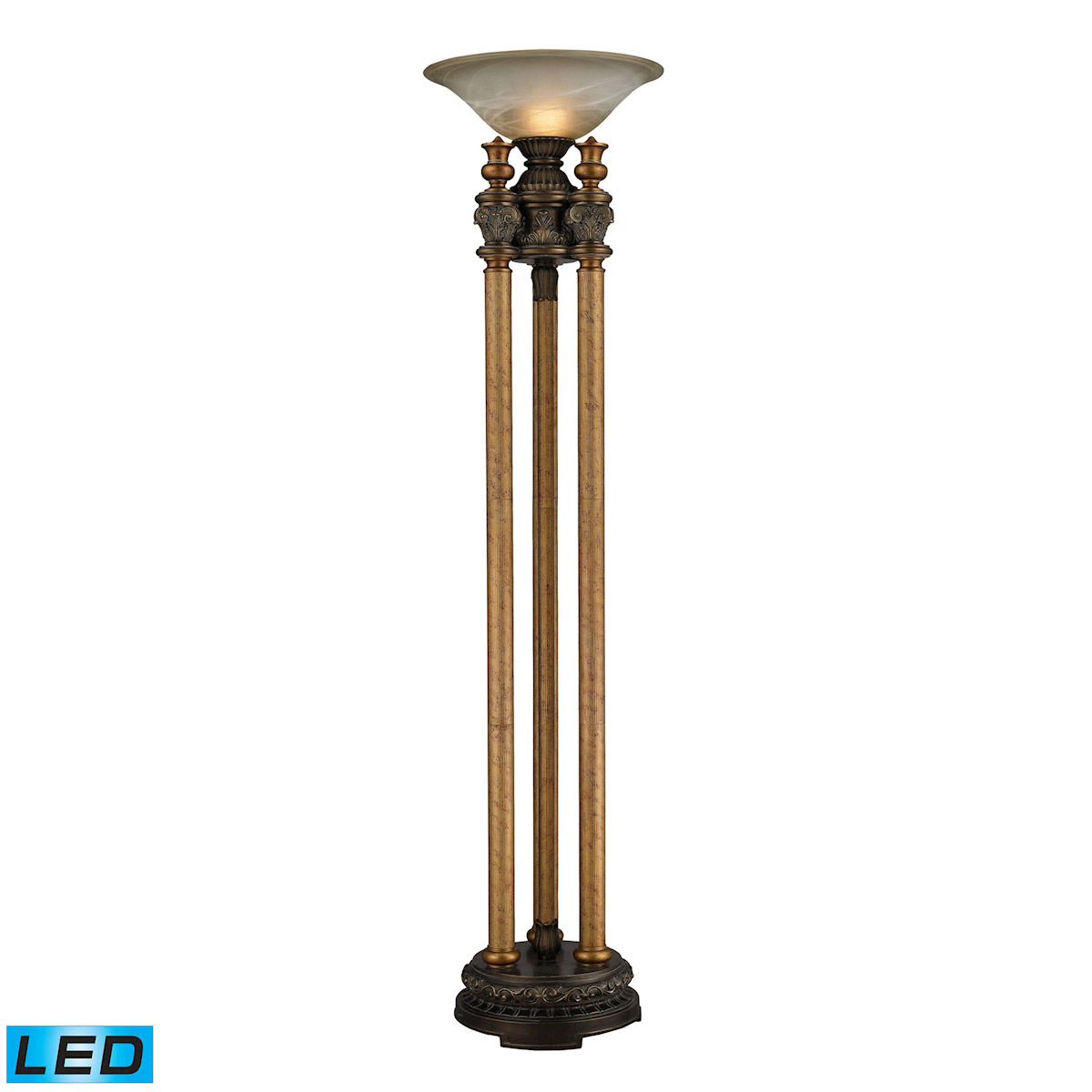 Dimond 113 1135 Led Athena 1 Light Led Torchiere Floor Lamp with proportions 1200 X 1200