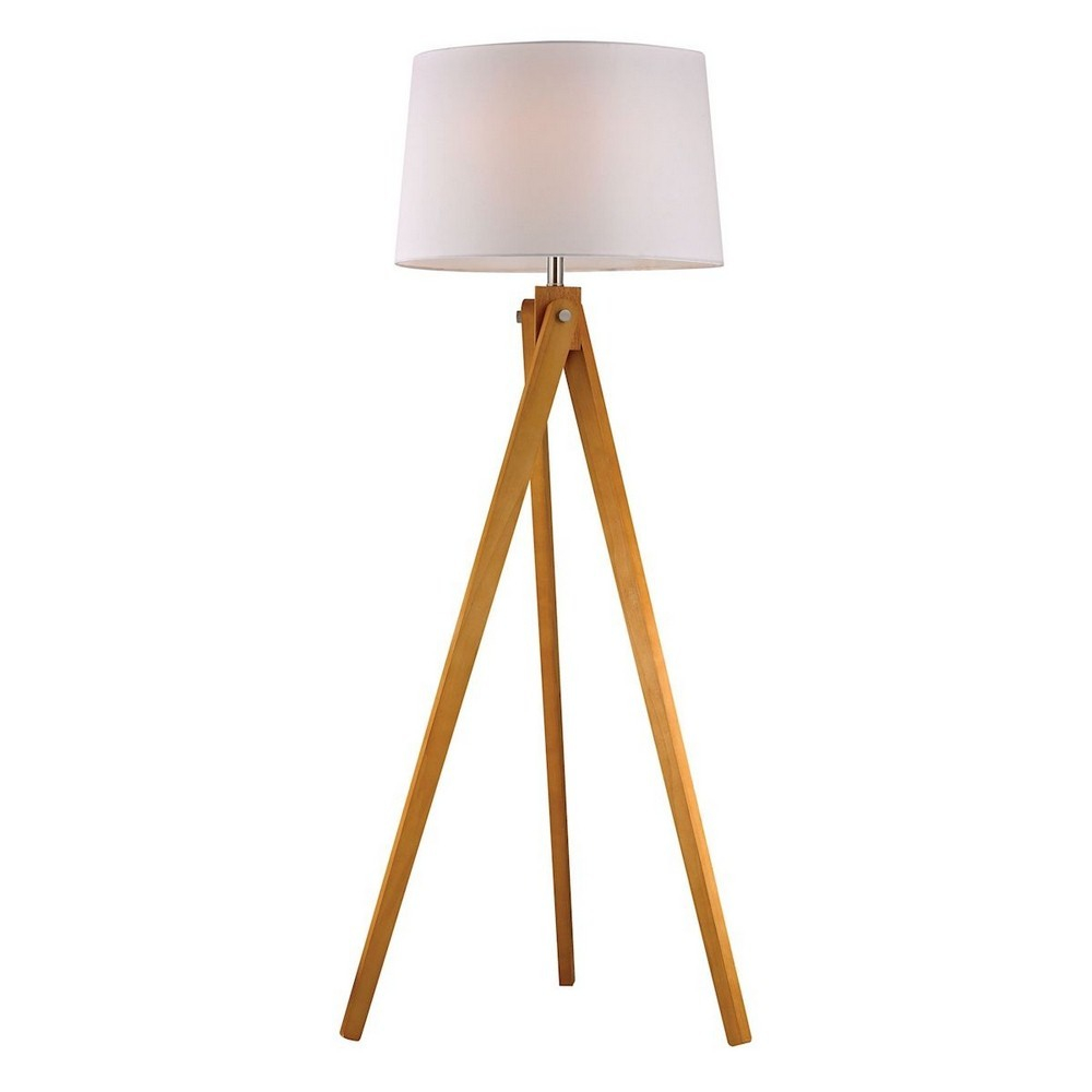 Dimond Lighting D2469 Wooden Tripod One Light Floor Lamp Natural for proportions 1000 X 1000