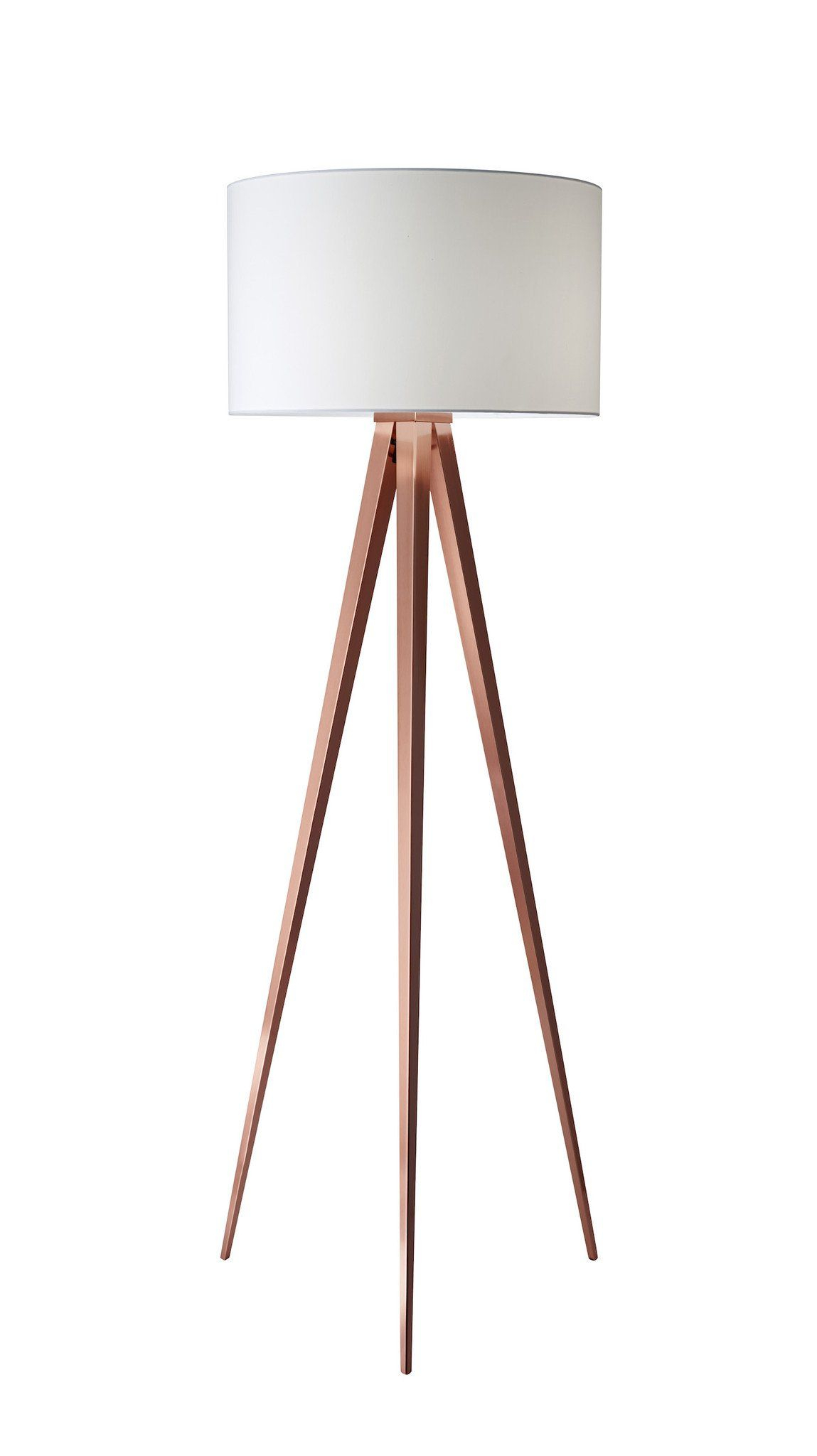Director Floor Lamp Copper With White Shade Products pertaining to sizing 1149 X 2048