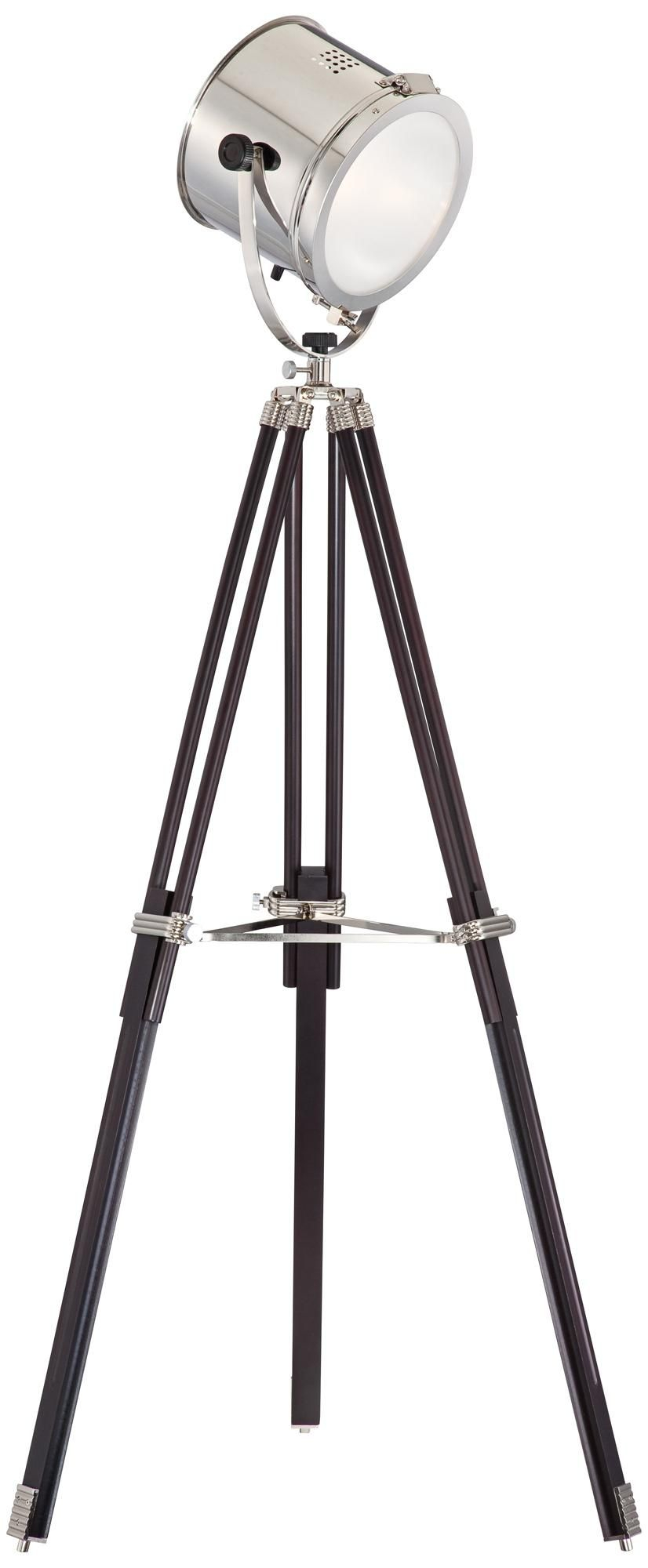 Directors Chrome And Espresso Tripod Floor Lamp Would Be regarding proportions 826 X 2000