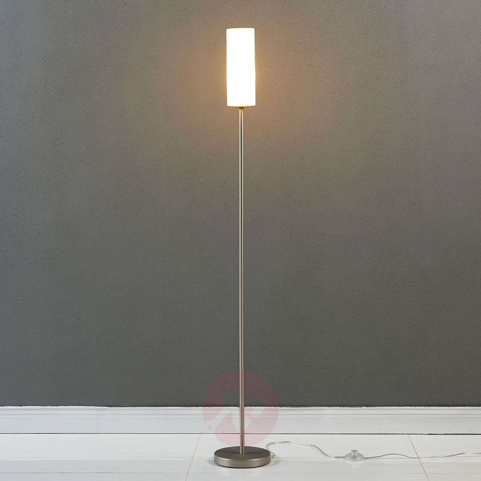 Discreet Floor Lamp Vinsta With Slim Glass Shade intended for measurements 1600 X 1600