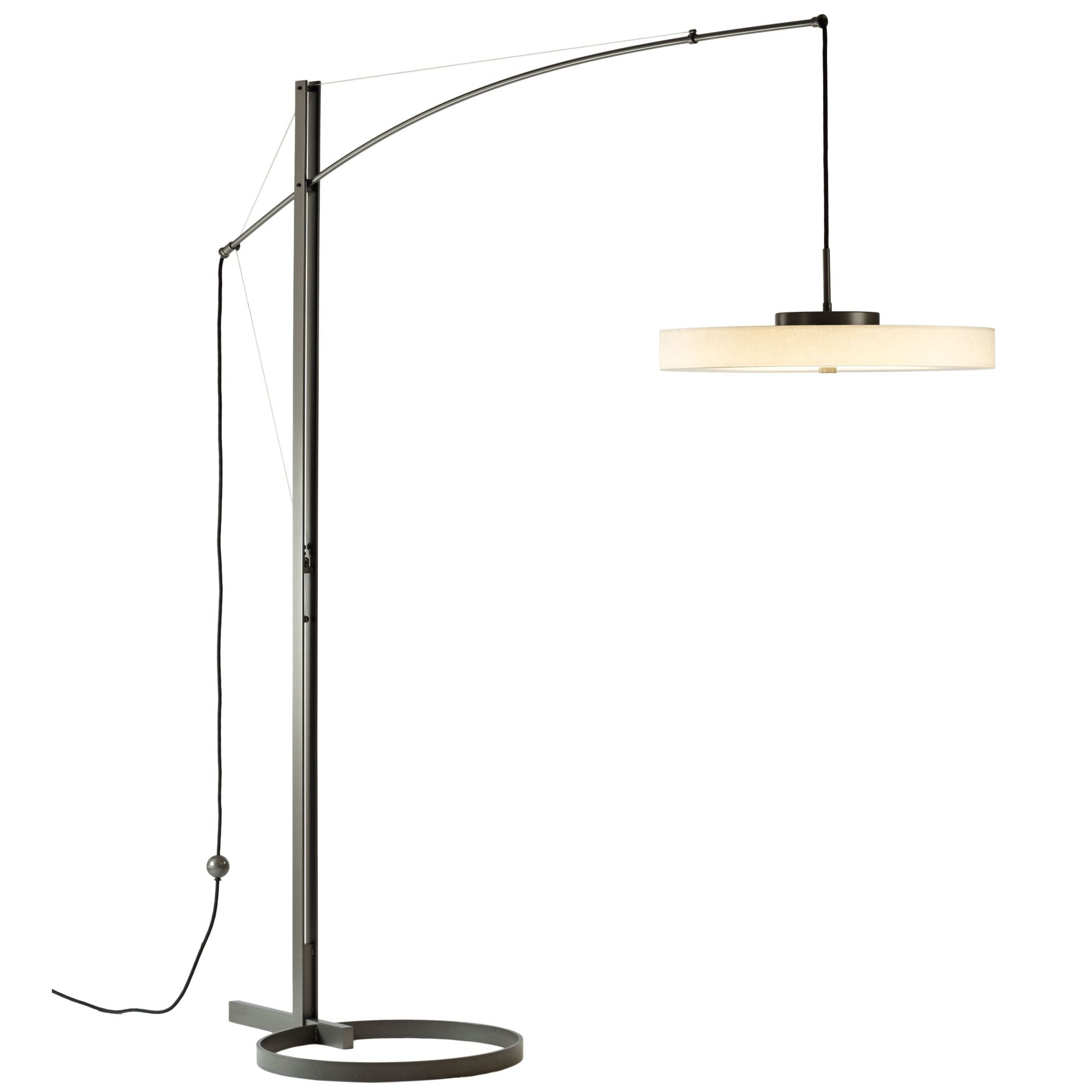 Disq Arc Led Floor Lamp Hubbardton Forge 234510 1009 throughout sizing 2000 X 2000