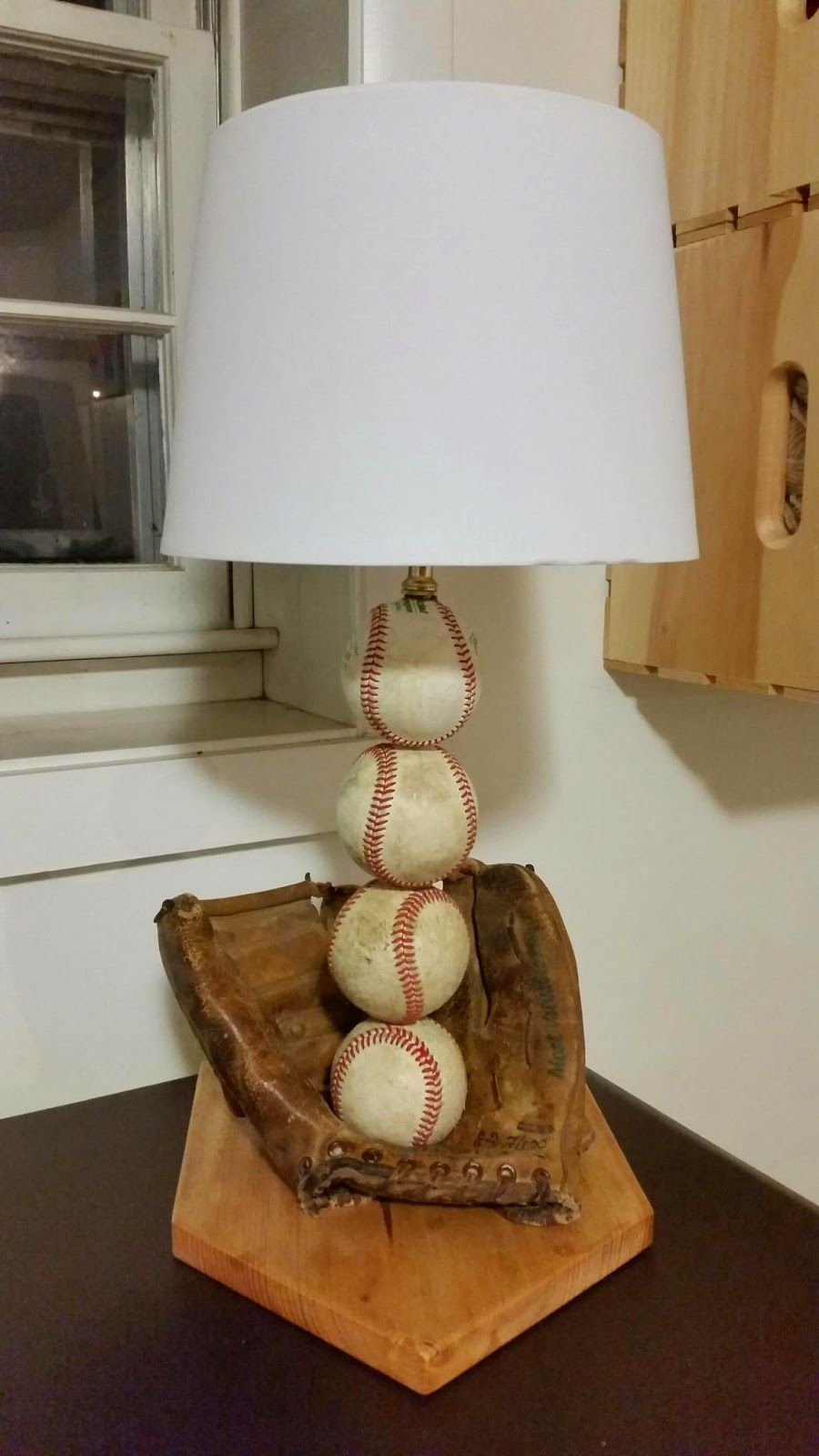 Diy Baseball Lampthe Perfect Gift For A Baseball Fan regarding size 900 X 1600