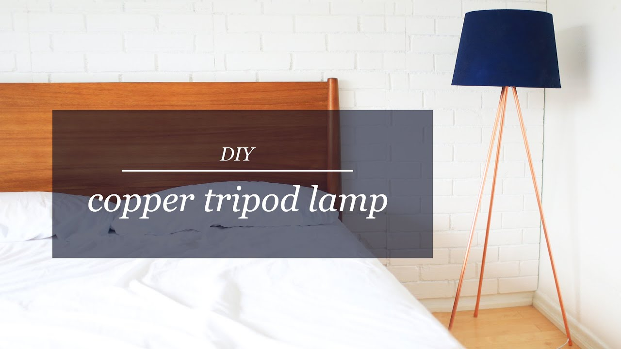 Diy Copper Tripod Lamp The Sorry Girls pertaining to measurements 1280 X 720