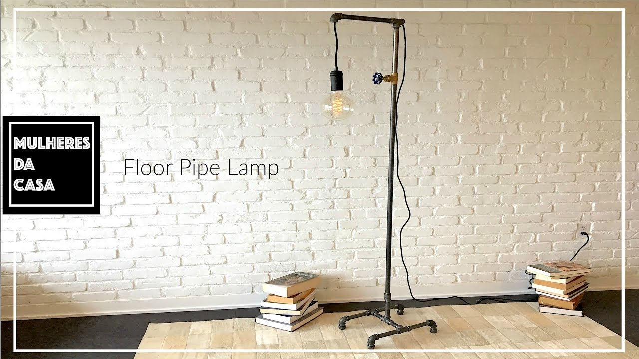 Diy Industrial Floor Pipe Lamp intended for sizing 1280 X 720
