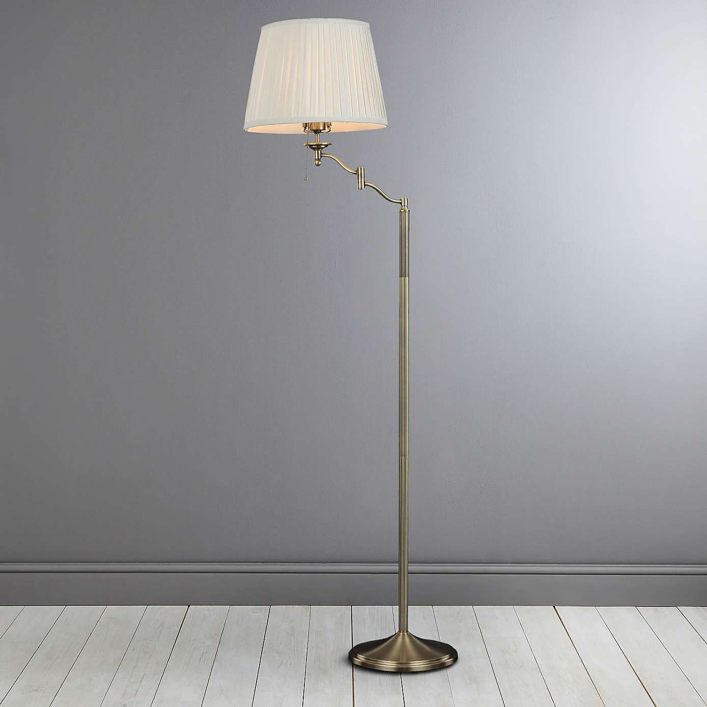 Dorma Elmbridge Swing Arm Floor Lamp In 2019 Swing Arm for dimensions 1389 X 1389
