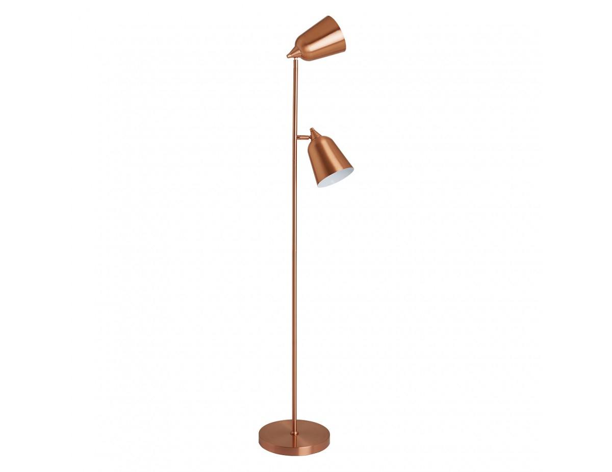 Double Copper Metal Twin Head Floor Lamp for proportions 1200 X 925