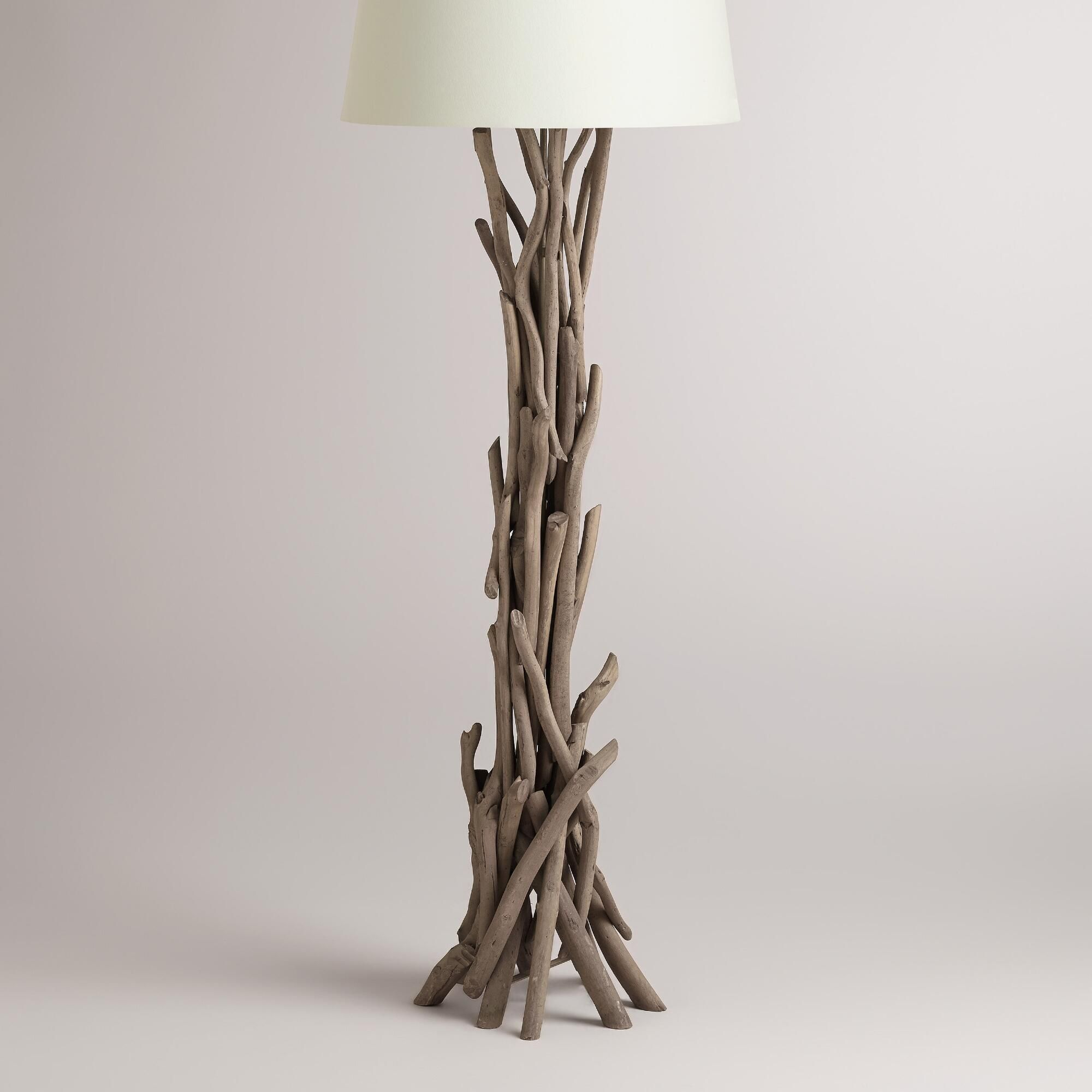 Driftwood Floor Lamp Base World Market Beautiful Things for measurements 2000 X 2000