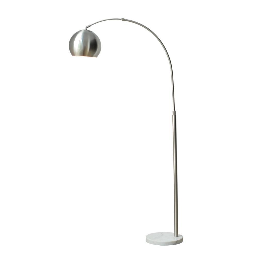 Dsi Lighting 70 In Brushed Steel Arc Floor Lamp with regard to measurements 1000 X 1000