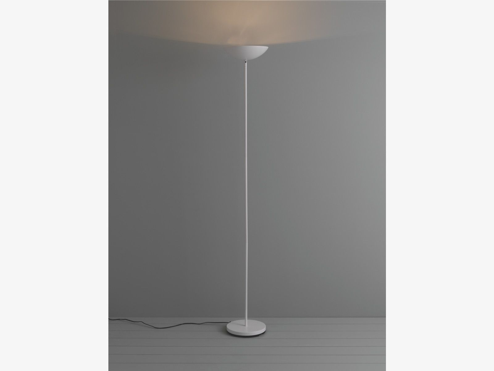 Duke White Metal White Metal Uplighter Floor Lamp for size 1600 X 1200