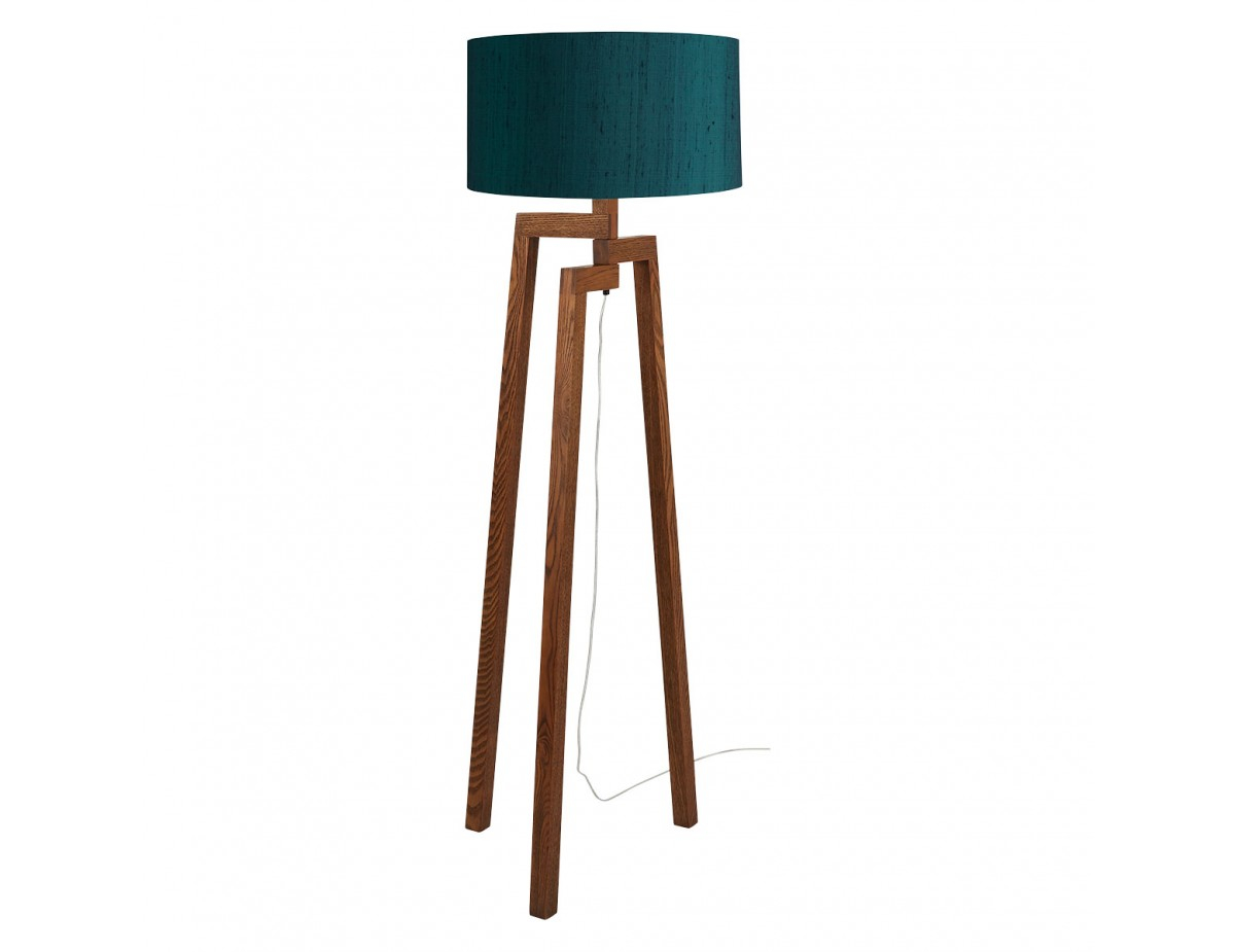 Dylan Dylan Walnut Floor Lamp With Drum Silk Shade Ink with regard to measurements 1200 X 925